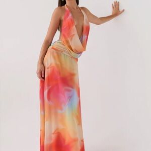 Peppermayo Elysia Sunset Backless Maxi Dress